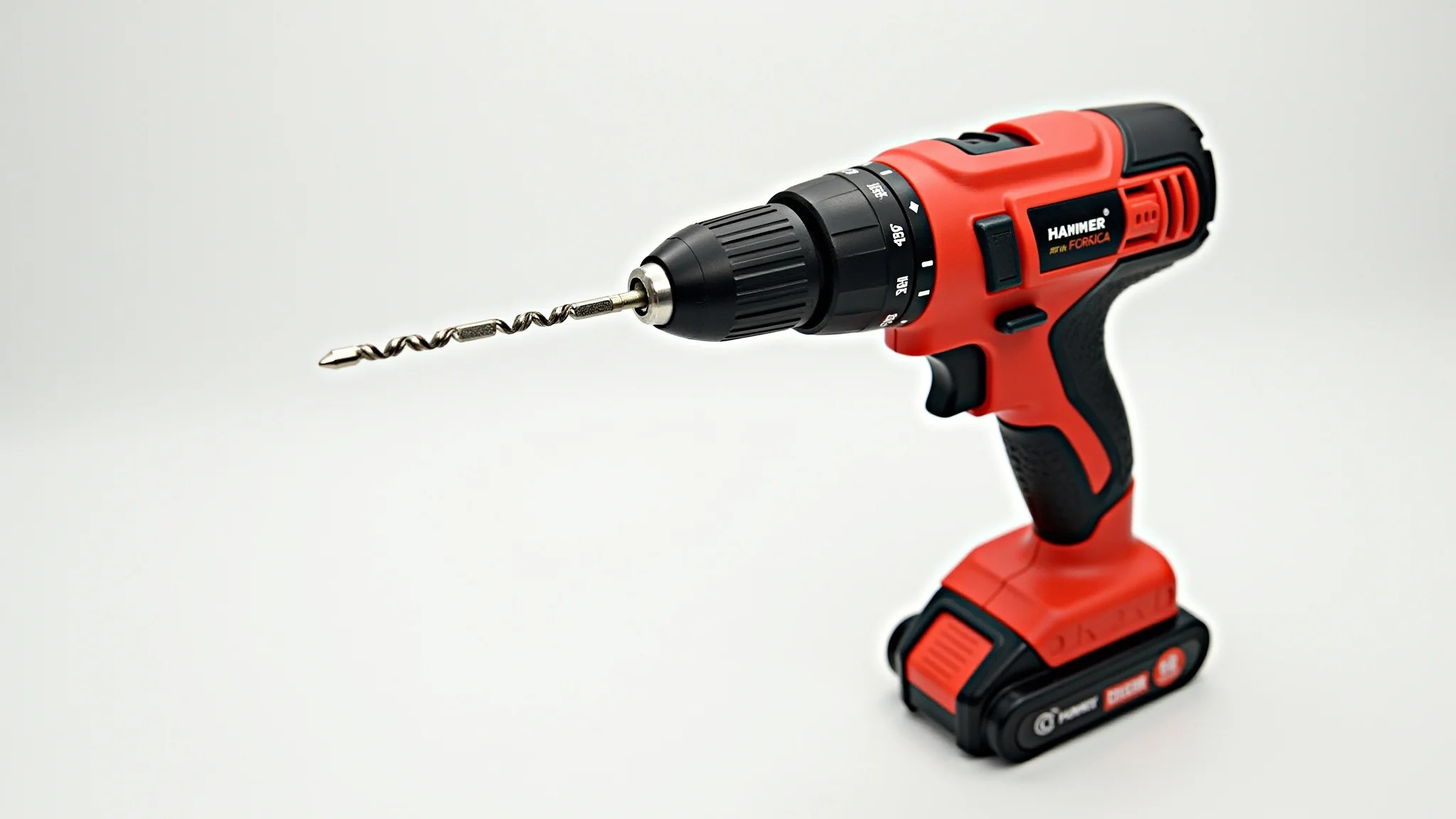 Parafusadeira a bateria Hammer com função de furadeira.