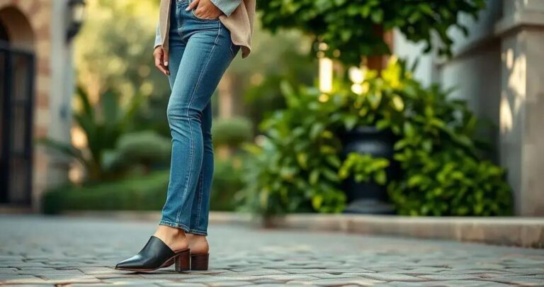 Mule e Calça Jeans Skinny: Uma Combinação que Transcende Tendências