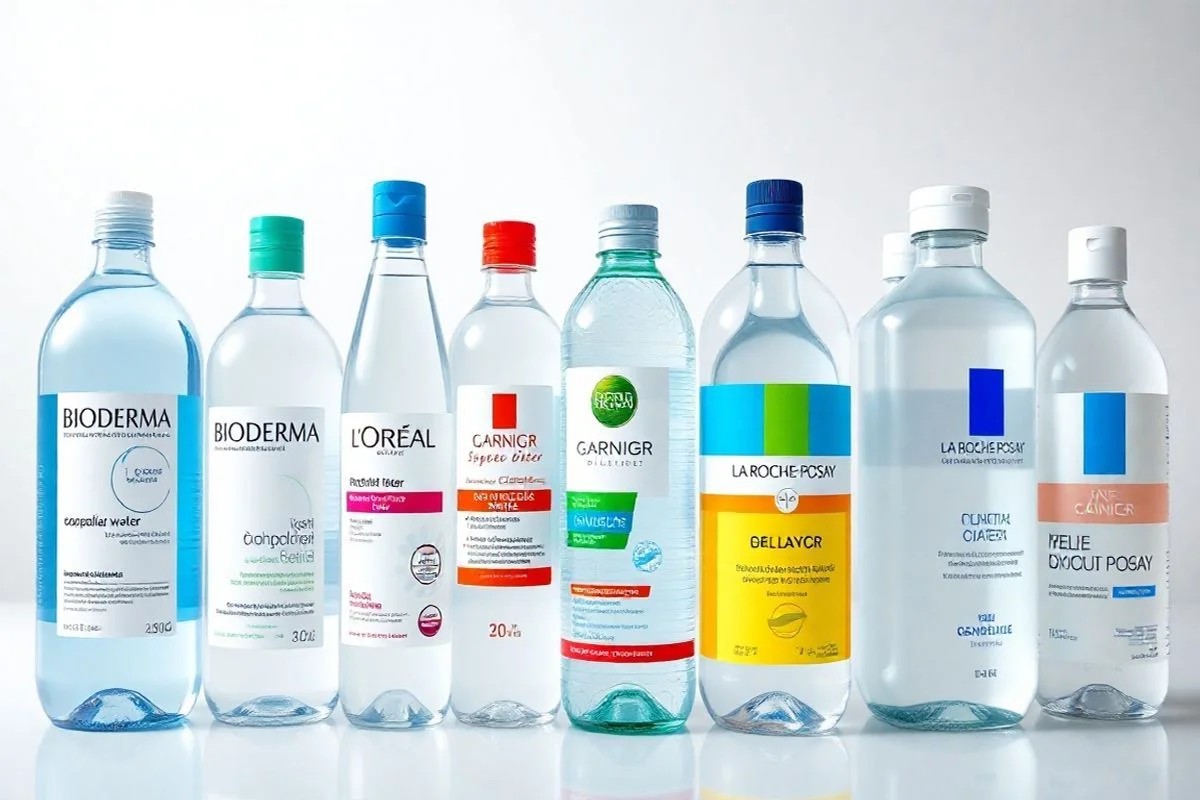 Comparativo de marcas de água micelar disponíveis no Brasil.