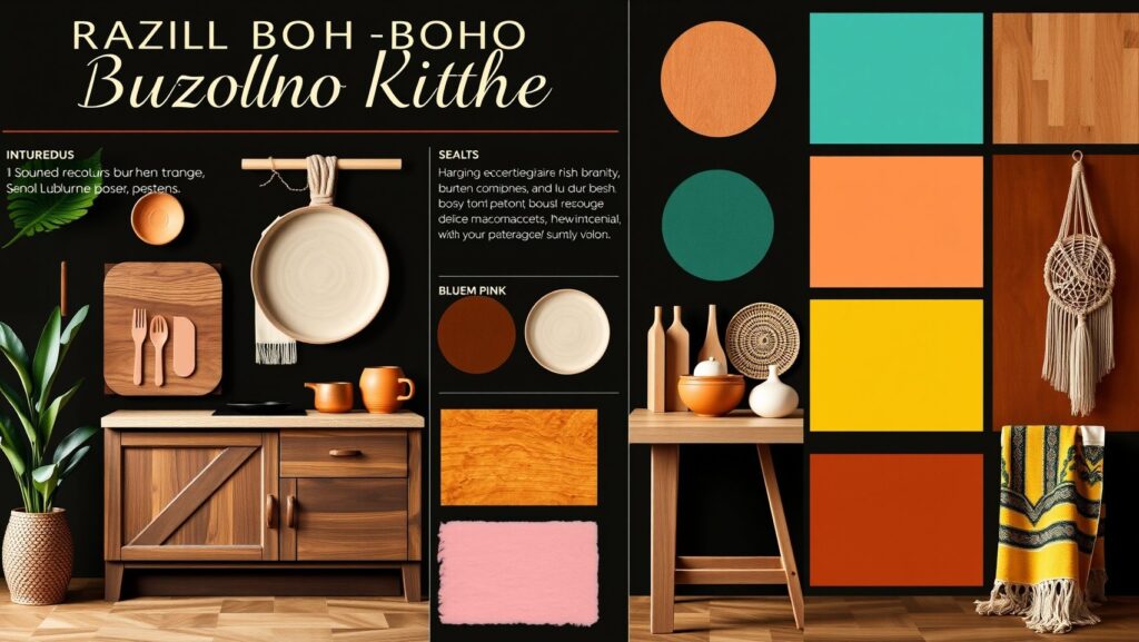 Cores e Texturas: A Paleta Vibrante da Cozinha Boho Cores e Texturas: A Paleta Vibrante da Cozinha Boho