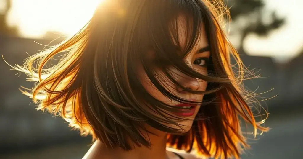 corte de cabelo em camadas