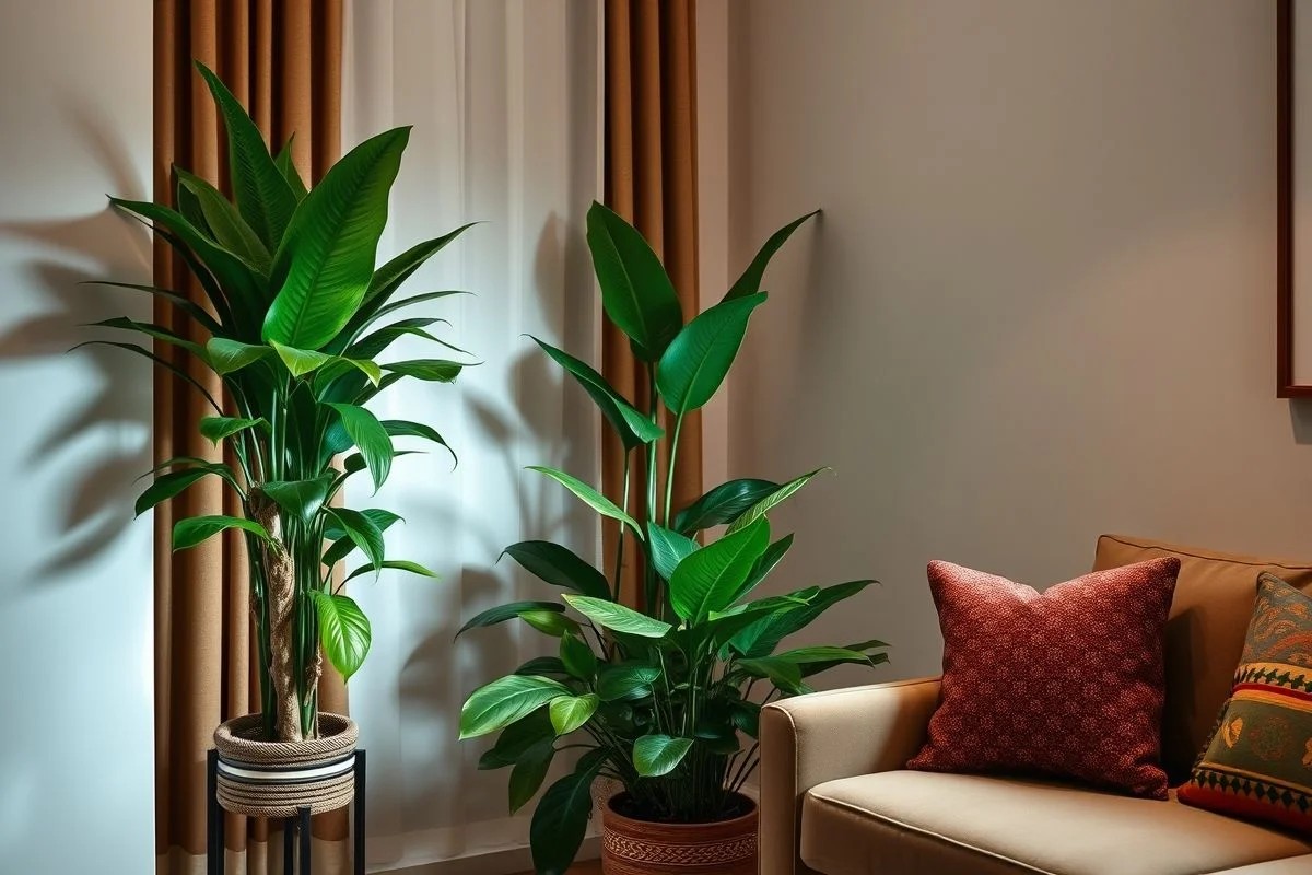 Zamioculca e Espada-de-São-Jorge em apartamento, pouca luz, plantas fáceis