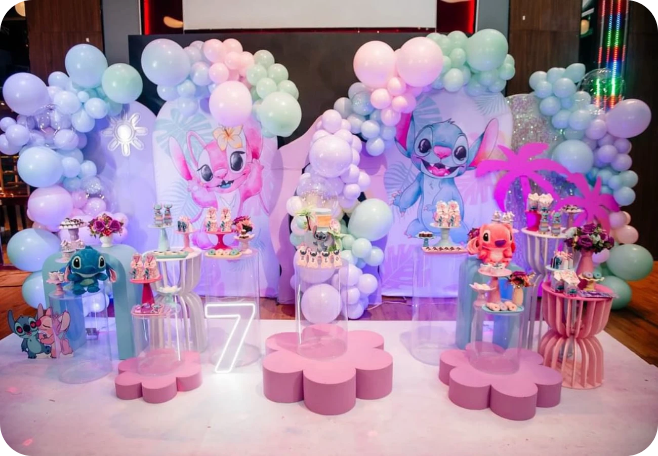 Decoração de aniversário Stitch: ideias ...