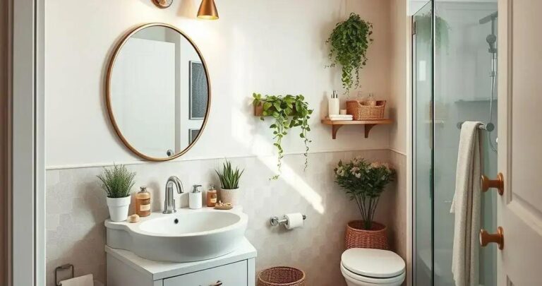 Banheiro Pequeno e Lindo? Sim! 30 Ideias de Decoração Funcionais