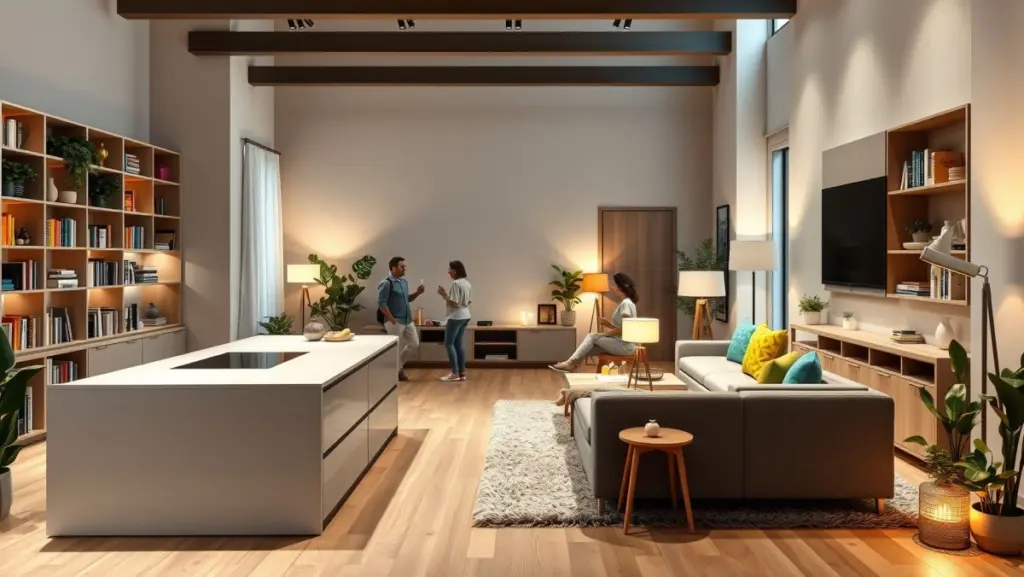 Decoração de Cozinha Americana com Bancada: Integração e Estilo