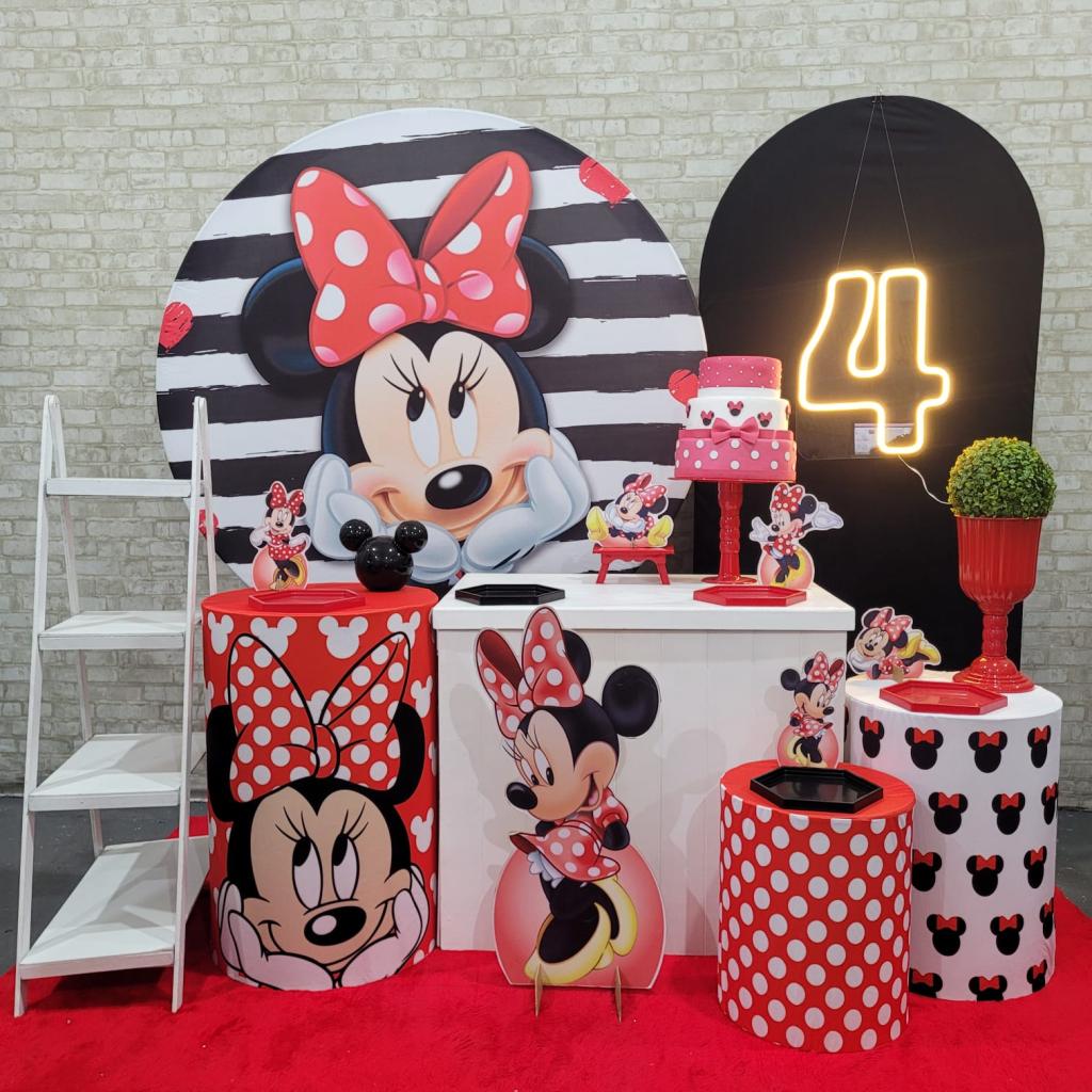 Decoração Minnie (Modelo 3) - Tecido
