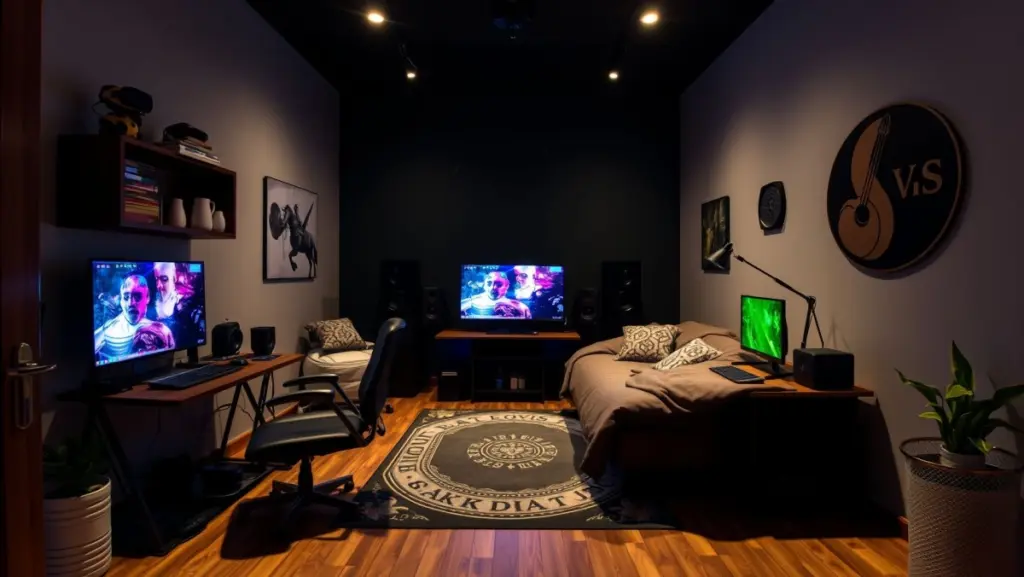 Decoração Quarto Gamer Menino: Integração com Realidade Virtual e Acessórios Imersivos