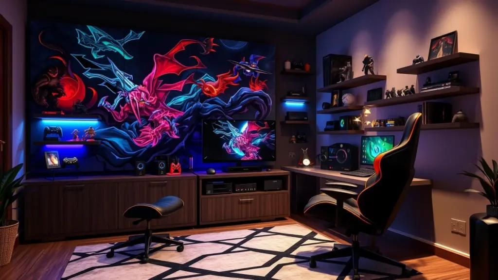 Decoração Quarto Gamer Menino: Painel Acústico Personalizado e Colecionáveis