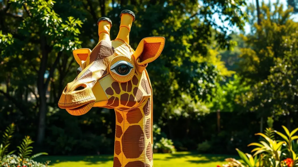 Decoração Sustentável: Escultura de Animais com Materiais Reciclados