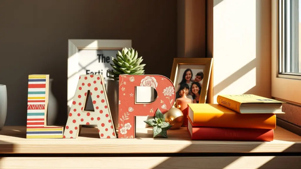 Decoupage em Letras Decorativas: Personalize Seu Espaço
