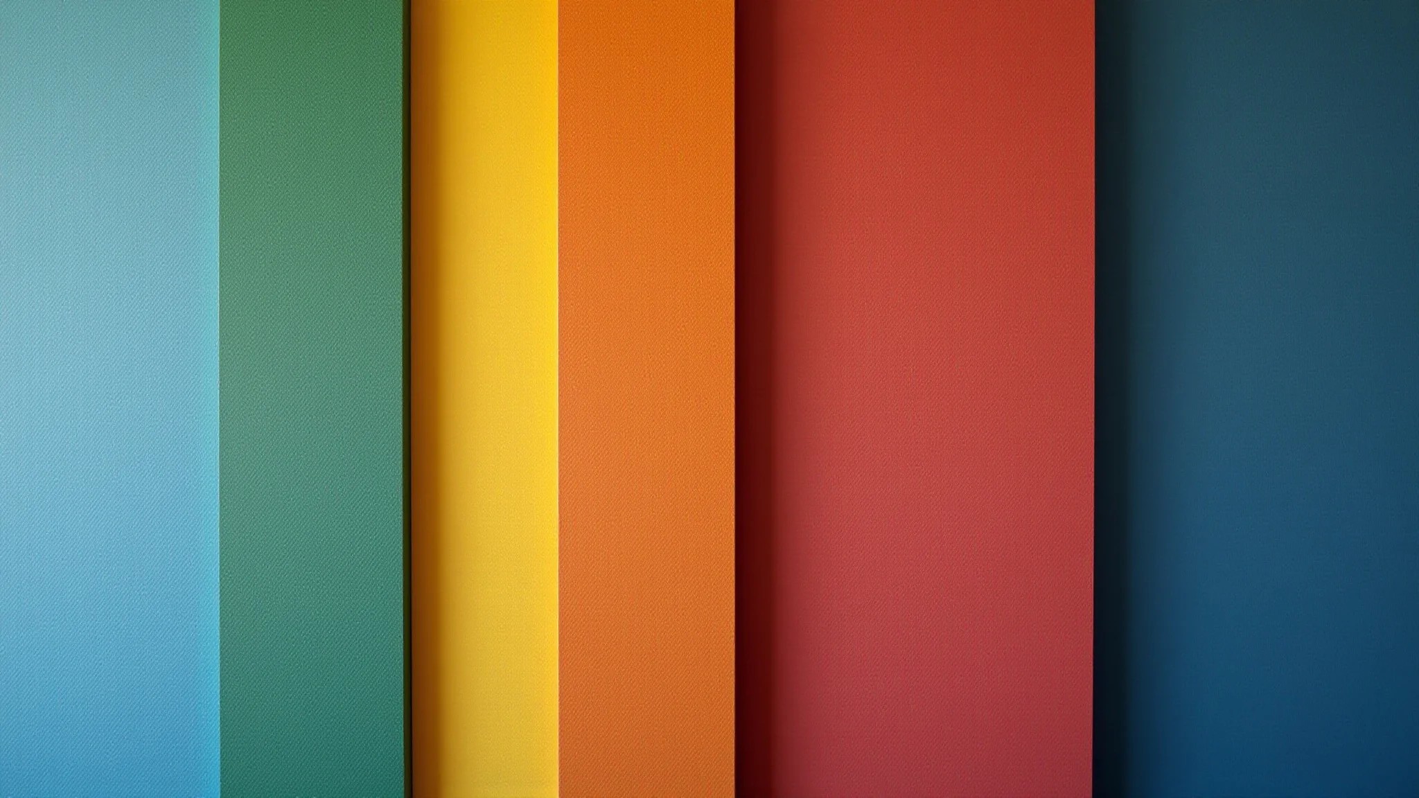 Paleta de cores para sala de estar com detalhes de texturas e cores vibrantes.