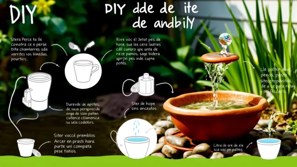 DIY: Construindo Sua Própria Fonte de Jardim Econômica