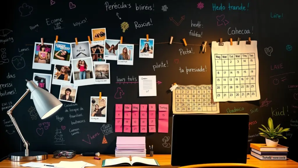 DIY: Mural de Fotos e Calendário Criativo para Home Office