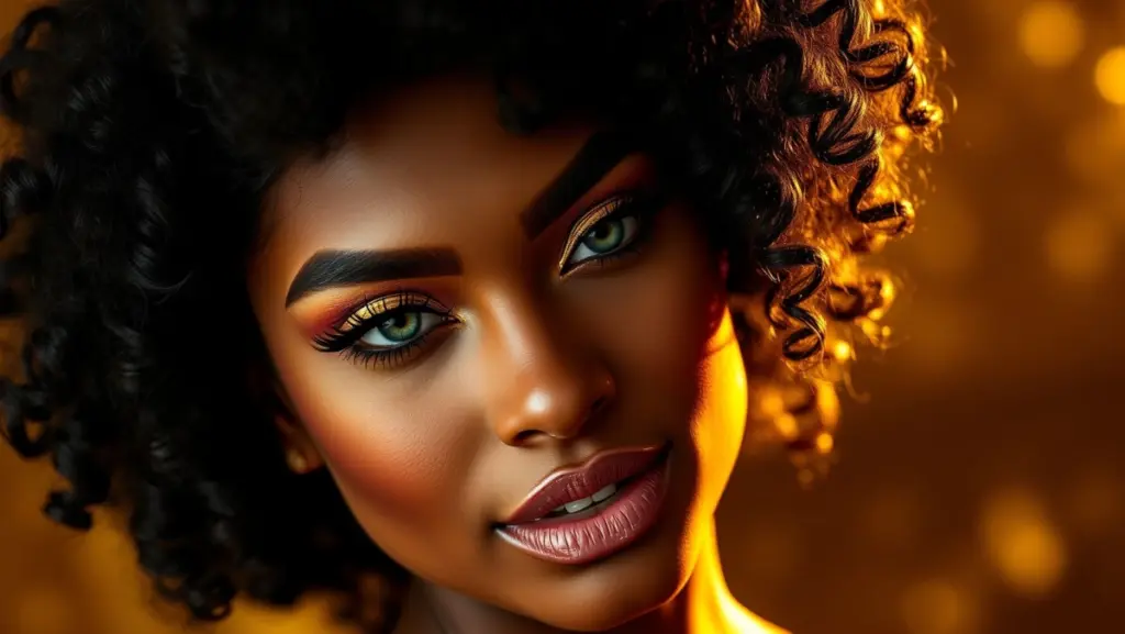 Dourado Envelhecido: Glamour Atemporal Para Olhos Verdes
