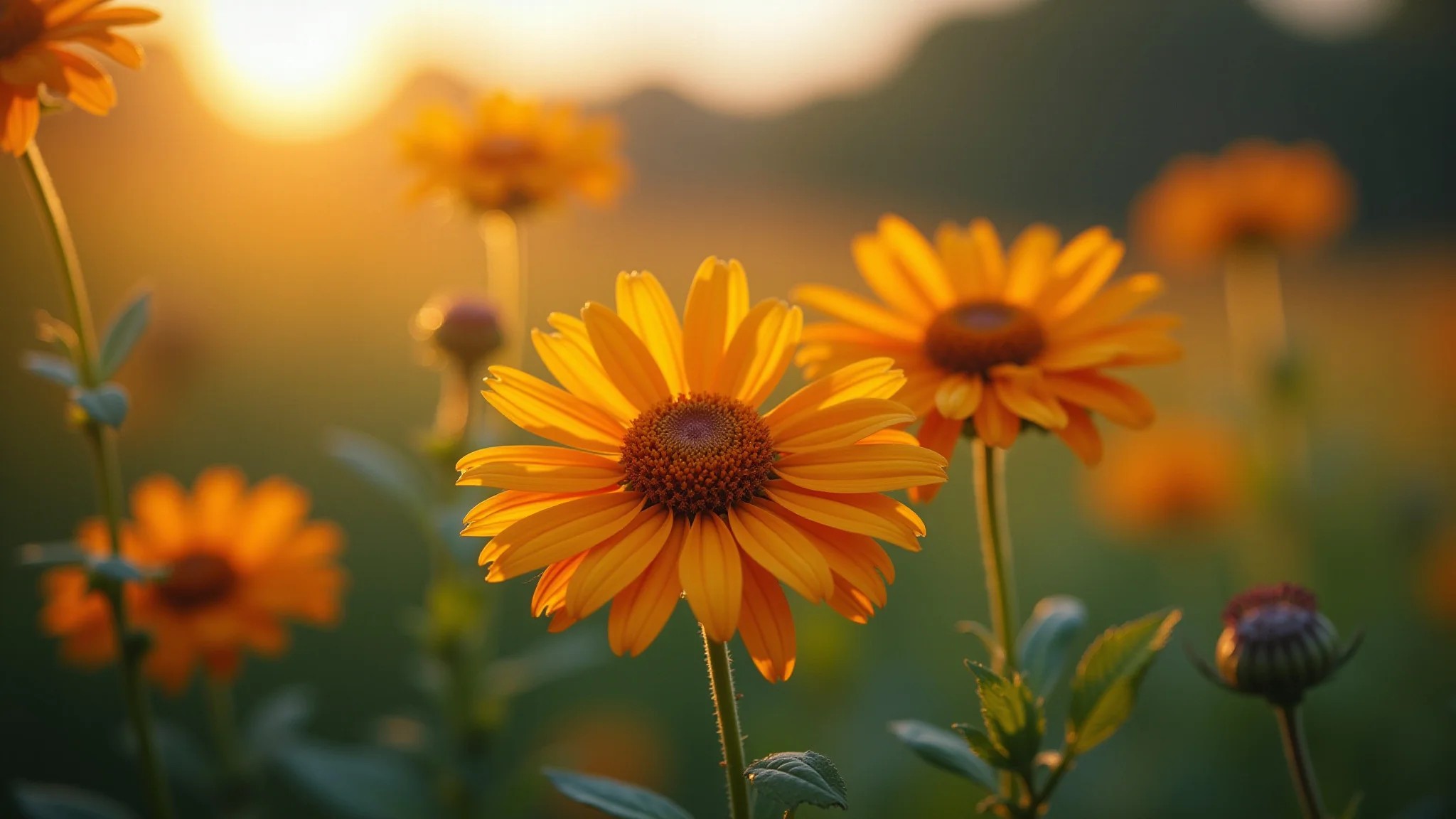 Flores onze horas se abrindo ao sol, mostrando cores vibrantes em um jardim.