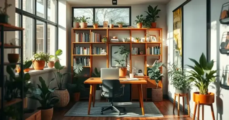O erro que todos cometem em um escritório pequeno decorado