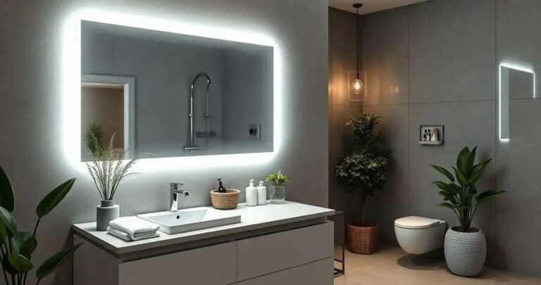Espelho para Banheiro com LED Iluminação Perfeita e Sofisticação