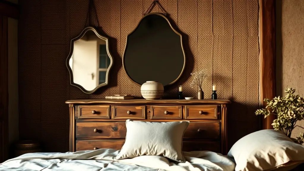 Espelhos Orgânicos e Texturas Naturais: Decoração Autêntica