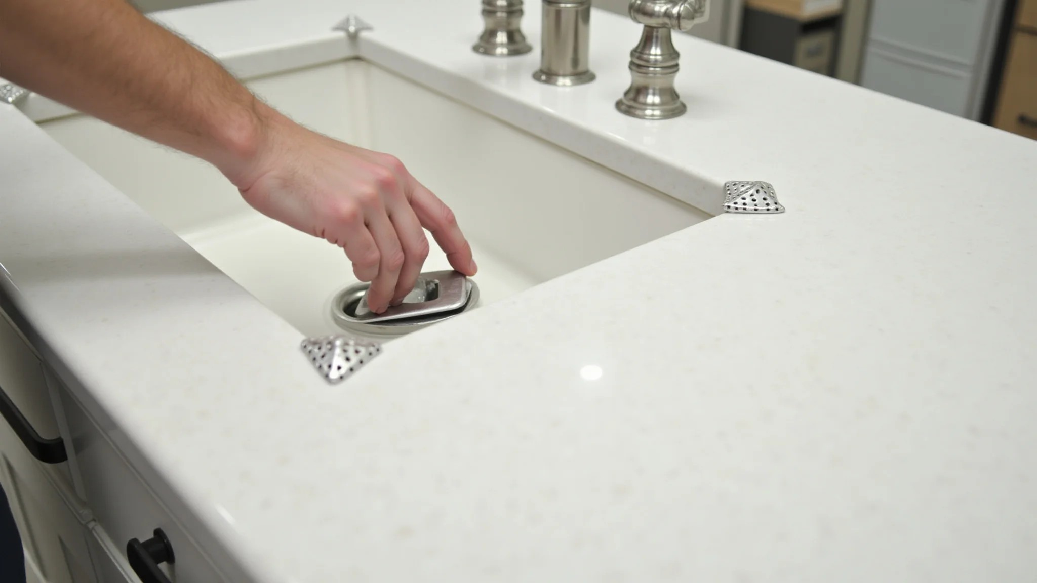 Dicas de especialista para uma bancada de porcelanato impecável, com rejunte epóxi.