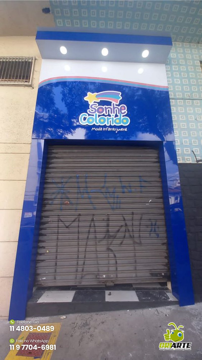 Fachada de ACM com Marquize Azul | Criarte