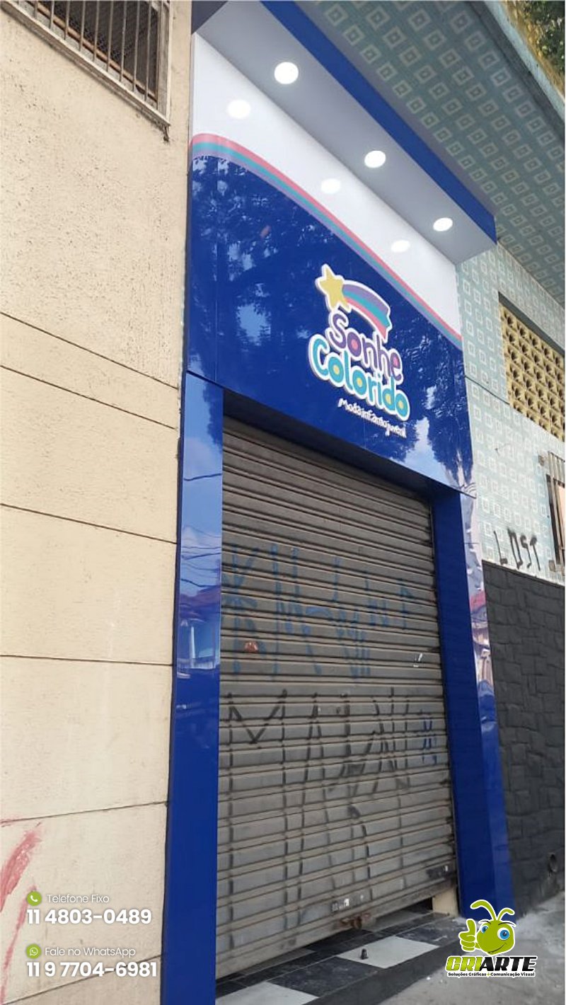Fachada de ACM com Marquize Azul | Criarte