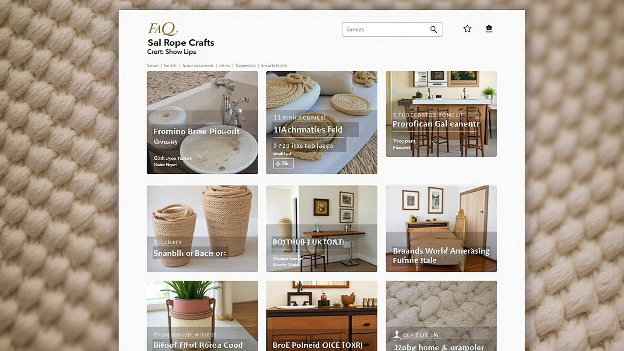 FAQ sobre artesanato com corda de sisal, decoração de casa brasileira.