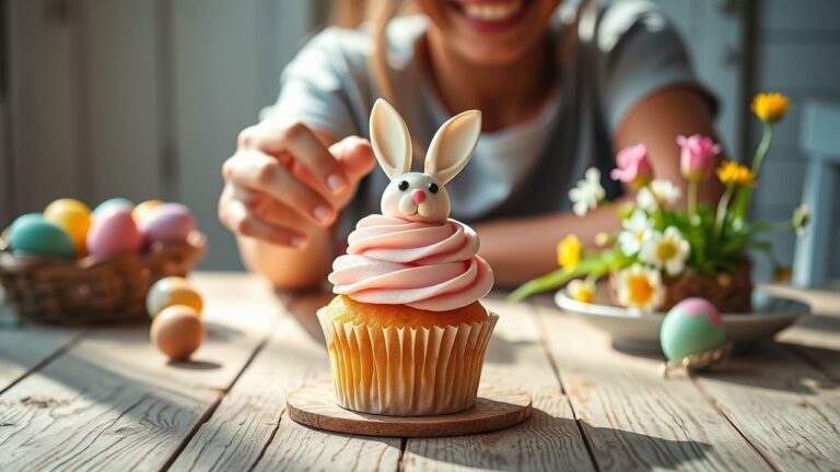 20 Ideias de Cupcake de Coelho Fofíssimas