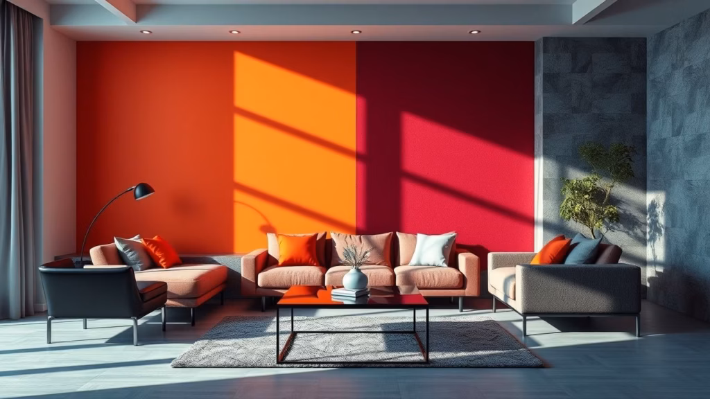 Parede de Duas Cores na Sala: Como Combinar