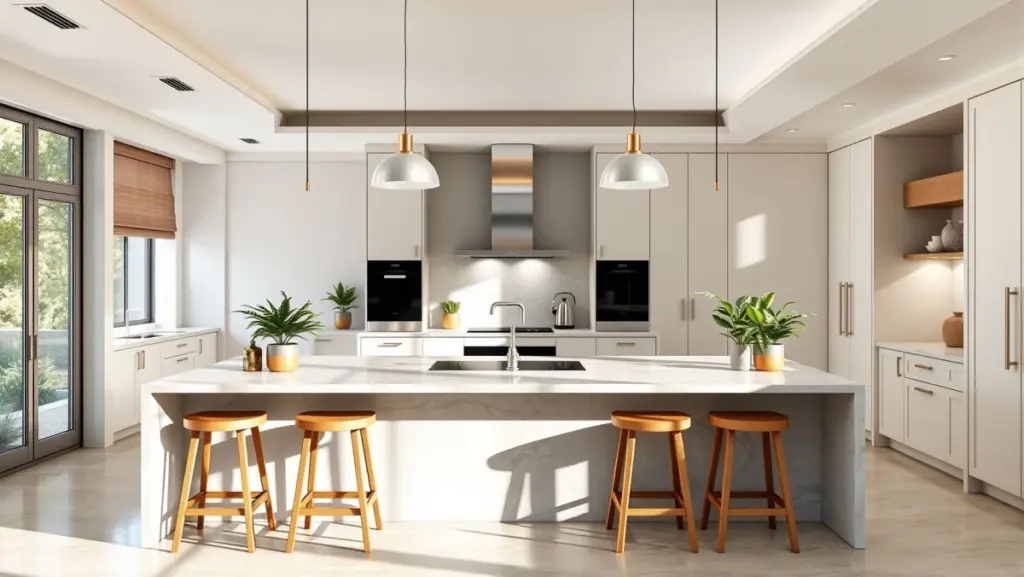 Granito Cinza na Cozinha Gourmet: Integração com Ilha Central