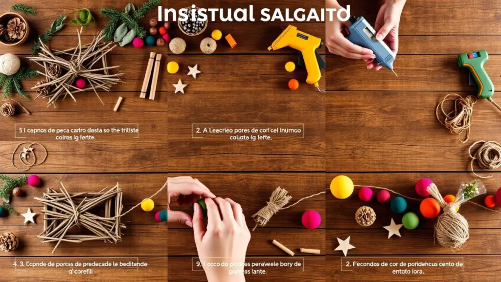 Guirlandas de Natal Artesanais: Passo a Passo para Iniciantes