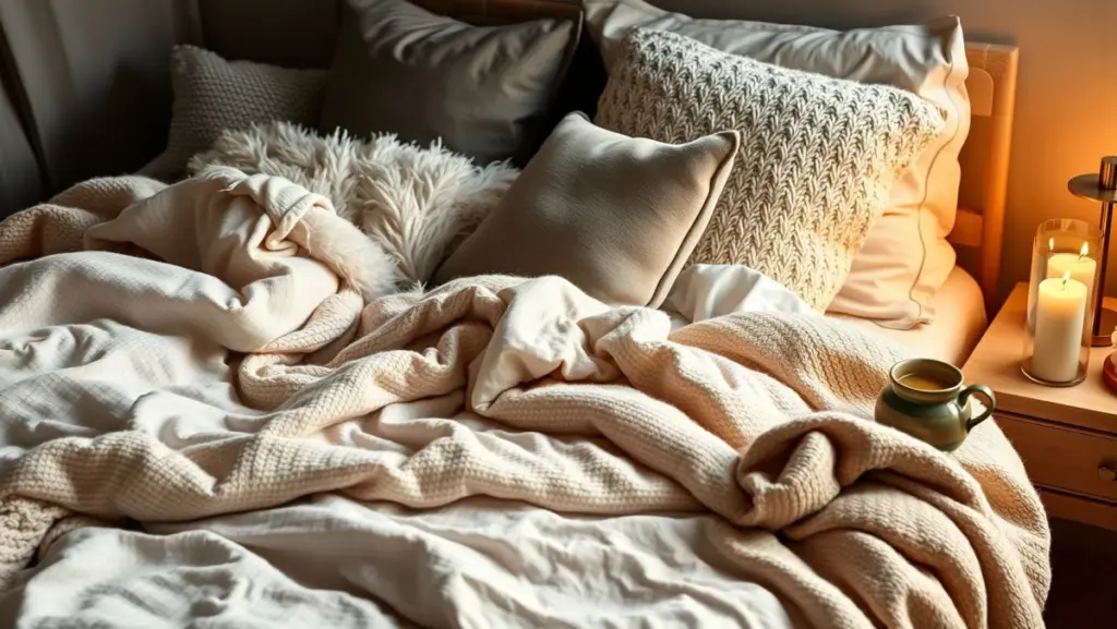 h3 Camadas de Conforto: Roupa de Cama Aconchegante para Noites Frias