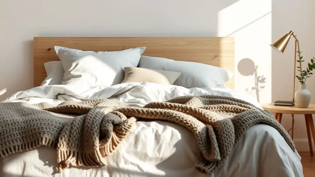 h3 Roupa de Cama Minimalista: Elegância em Tons Neutros