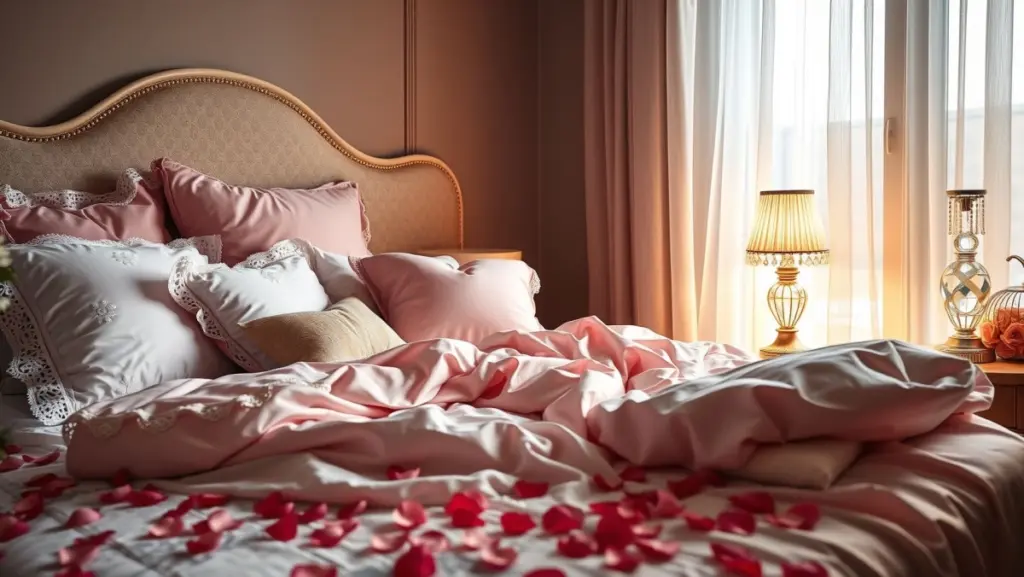 h3 Roupa de Cama Romântica: Detalhes Delicados para Noites Especiais