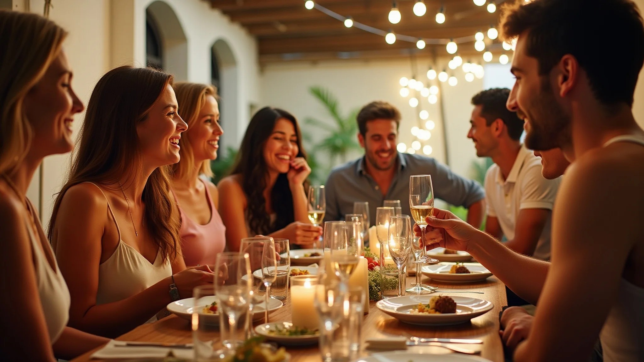 Jantar de Réveillon econômico em pousada charmosa em Pipa.