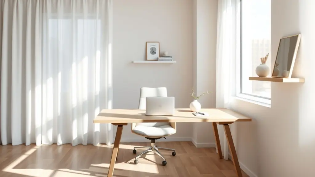 Home Office Minimalista: Acessórios Essenciais e Elegantes