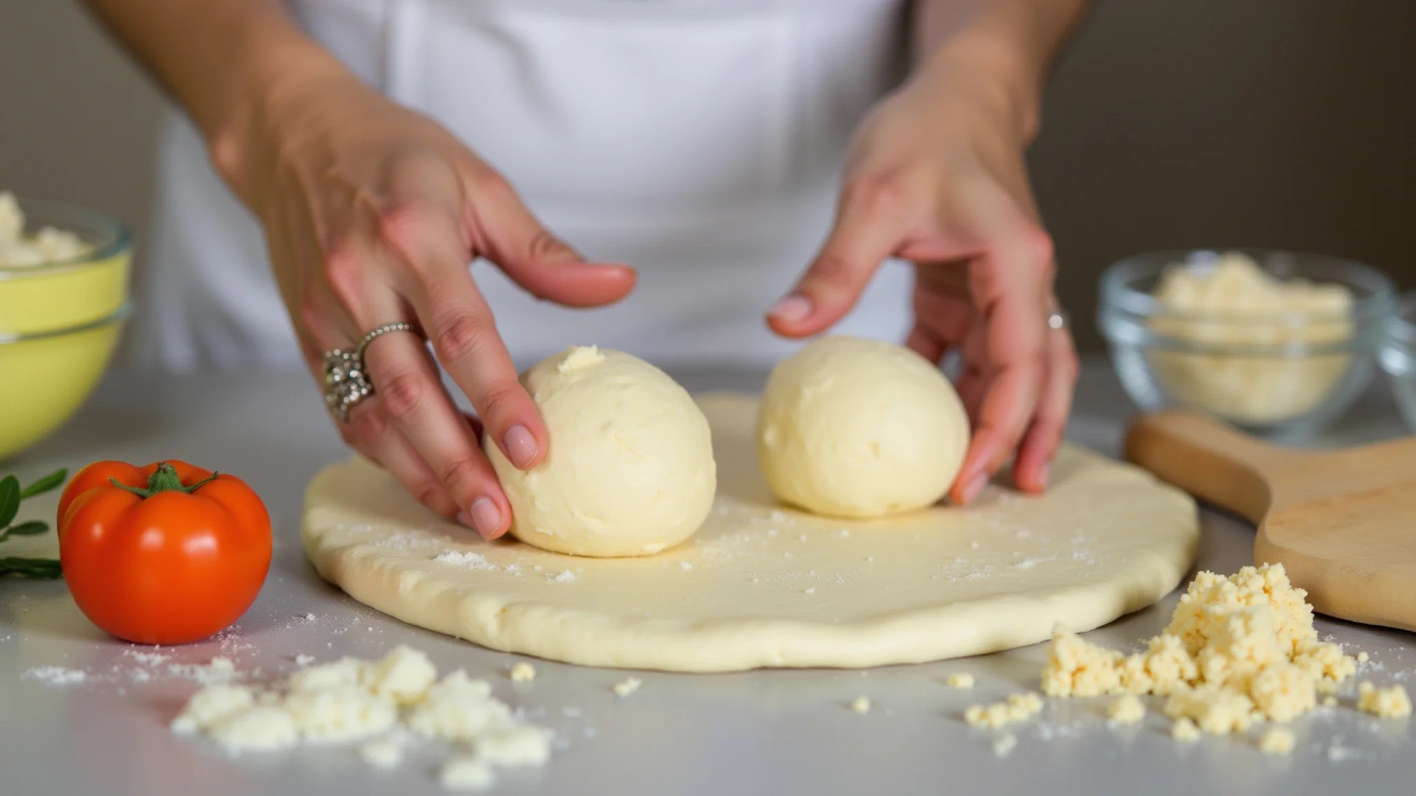 Preparando pão de queijo caseiro, receita fácil.