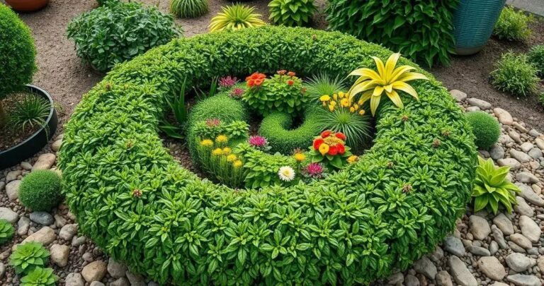 Ideias para uma horta em espiral com design criativo