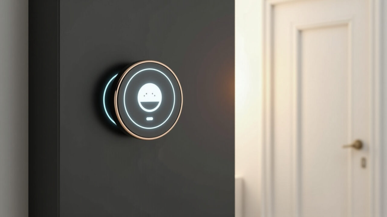 Olho mágico digital compatível com diversos tipos de porta.