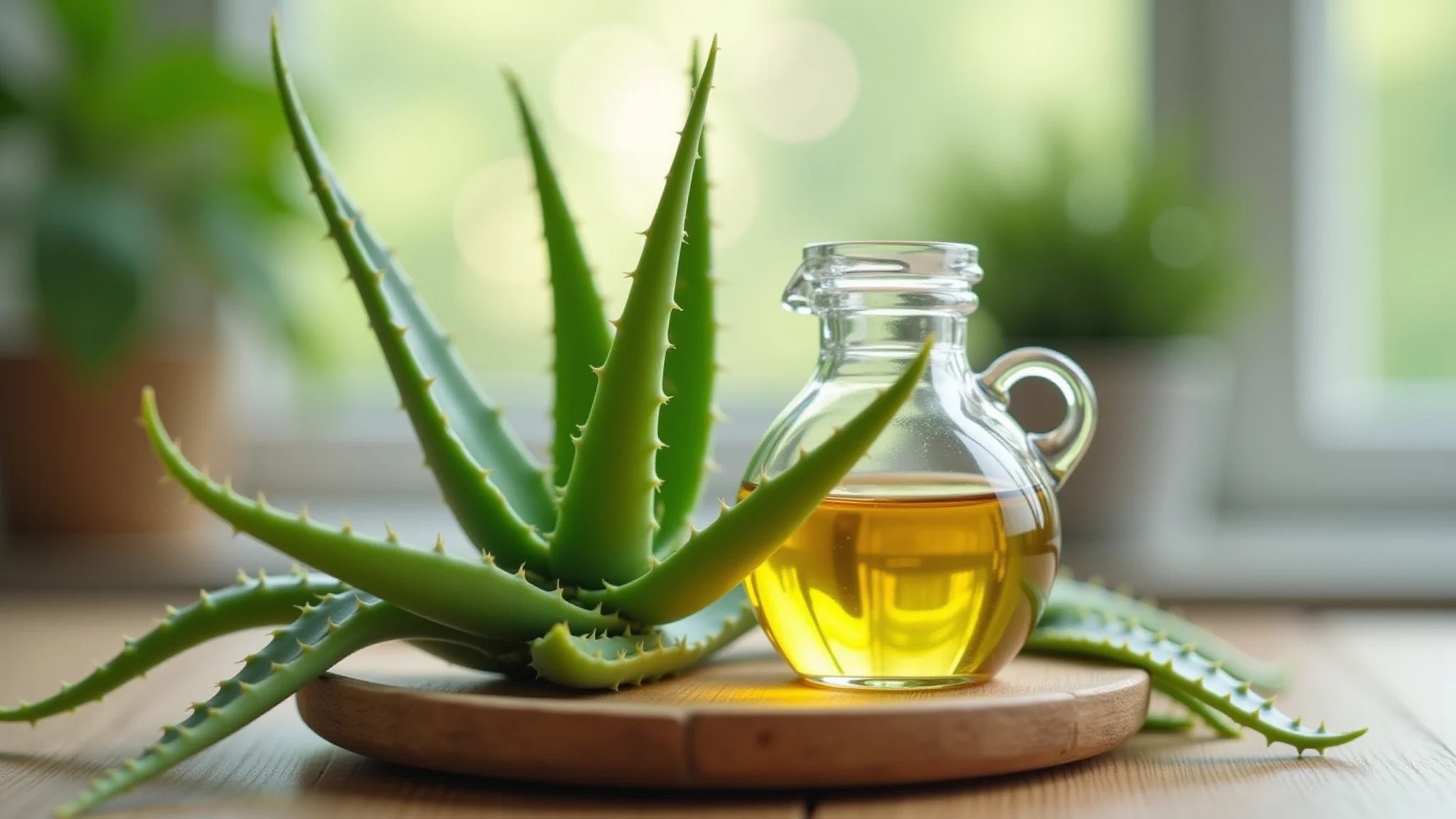 Babosa e óleo de rícino, ingredientes naturais para fortalecer o cabelo.