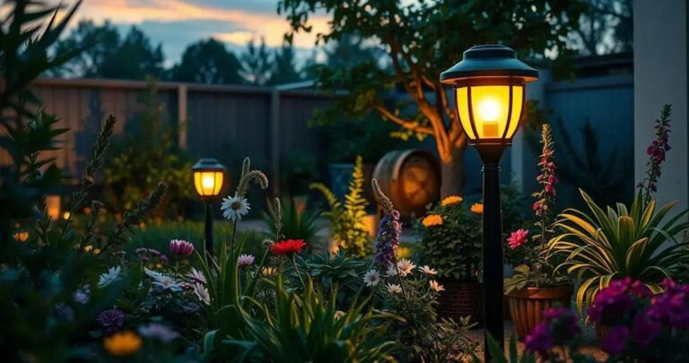 Iluminação de Jardim Solar Econômica e Sustentável Vale a Pena