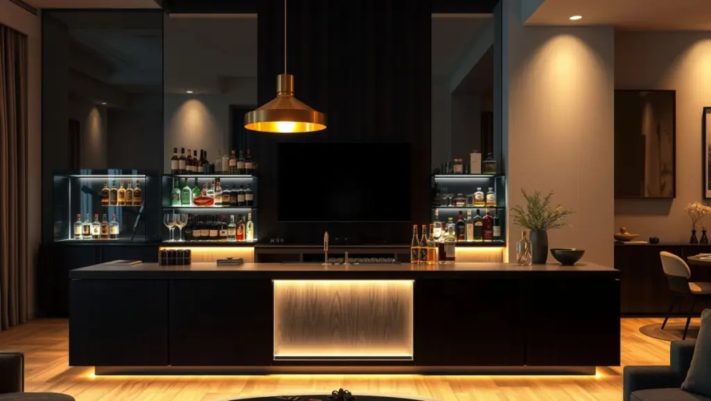 Iluminação Estratégica: LED e Fitas Para um Bar Aconchegante
