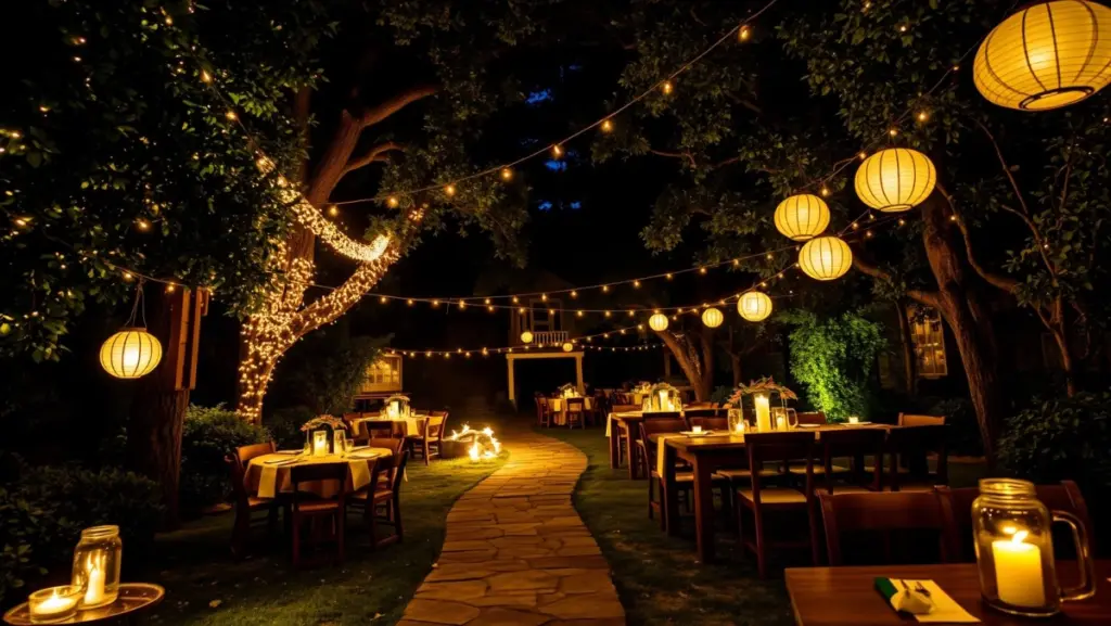 Iluminação Rústica para Casamento: Criando Ambientes Mágicos