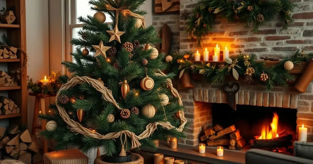 ideias de decoração de natal rústica para apartamento