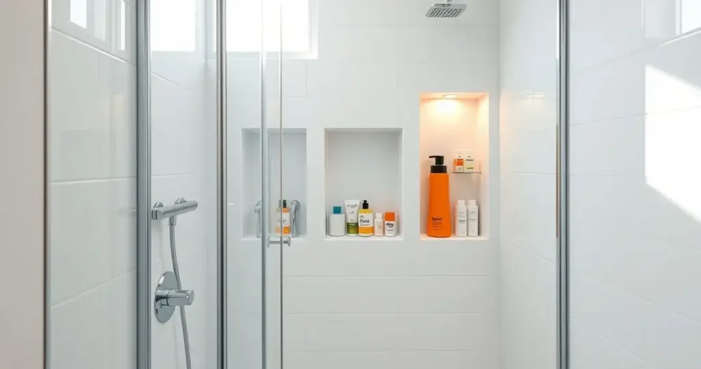 decoração de banheiro apartamento pequeno com nichos