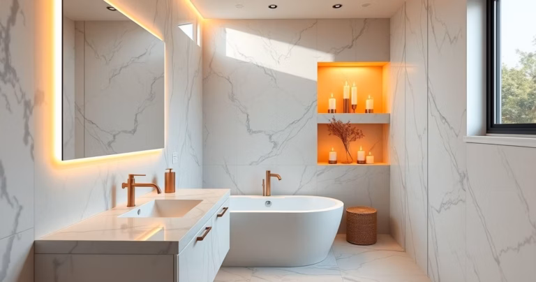 23 Ideias Incríveis para Decorar seu Banheiro com Porcelanato