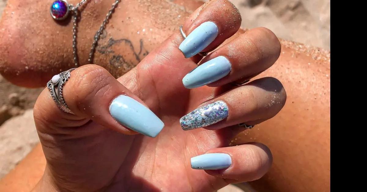 Unhas em Decoração Azul | UnhasEsmaltes