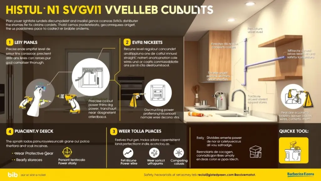 Infográfico: Guia Prático para Instalação de Eletrodutos Aparentes na Cozinha