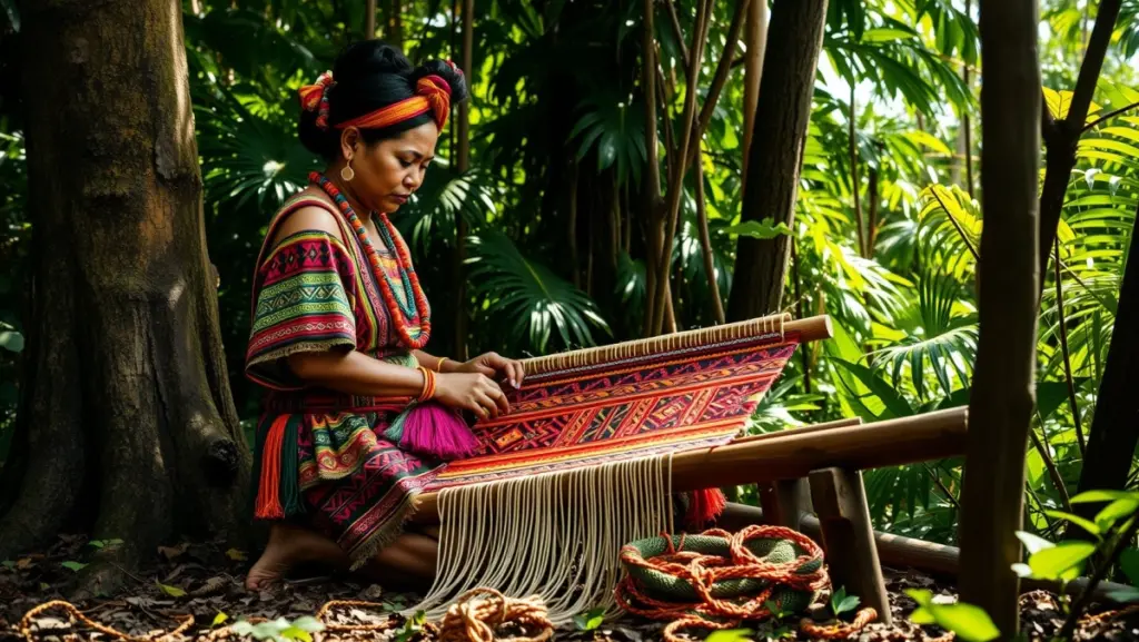 Inspiração Étnica: Artesanato com Fio Náutico e Influências Indígenas Brasileiras