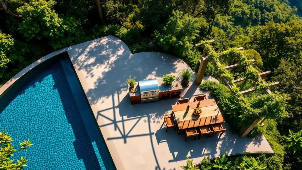 Integração da Cozinha Gourmet com a Piscina: Oásis de Lazer