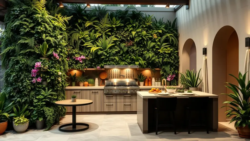 Jardim Vertical na Cozinha Gourmet: Natureza e Frescor